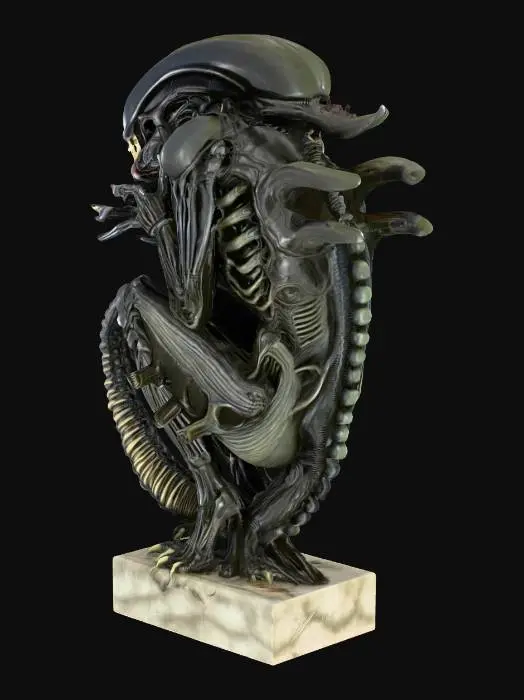 3D model for Alien Sculpture, #Halloween2025#