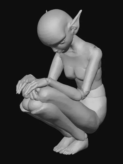 3D model for Creepy doll