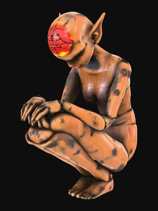 3D model for Creepy doll