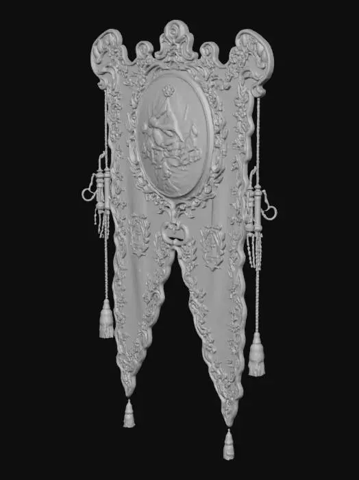 3D model for Madonna Banner with Angels