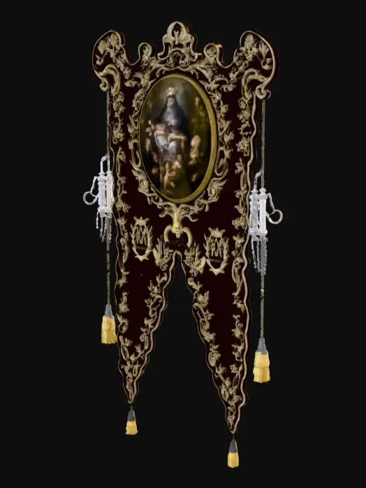 3D model for Madonna Banner with Angels
