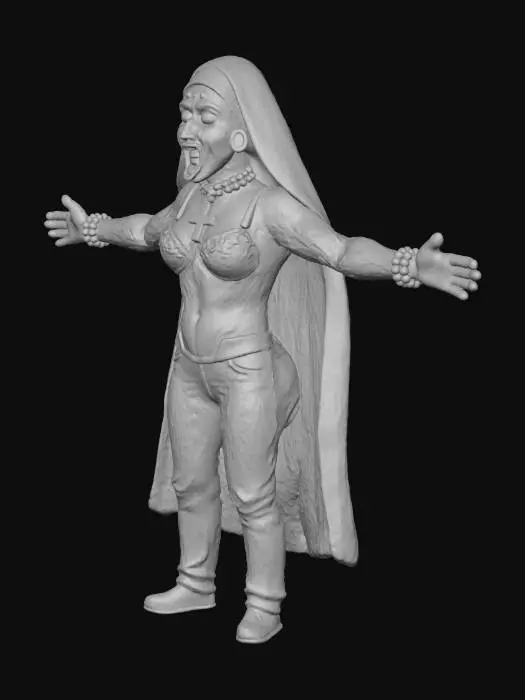 3D model for Gothic Nun Vampress