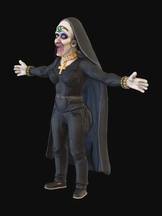 3D model for Gothic Nun Vampress