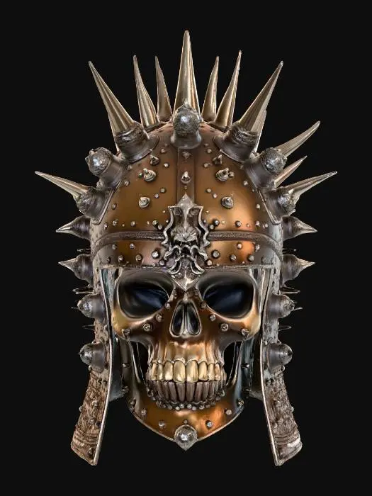 3D model for Spiked Skull Helm