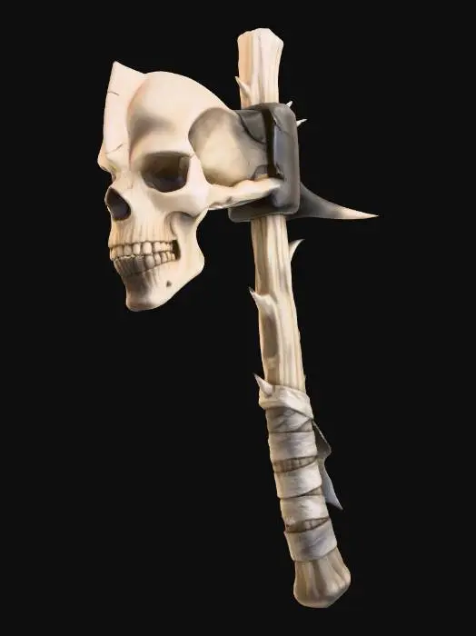3D model for Skull Axe