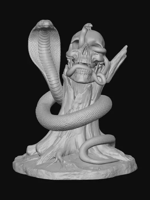 3D model for The Serpent and the Skull