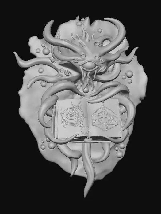 3D model for The Many-Eyed Grimoire