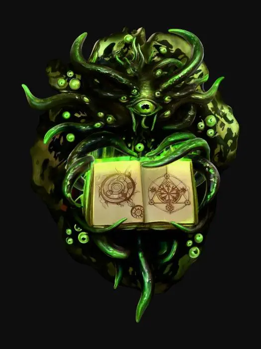 3D model for The Many-Eyed Grimoire