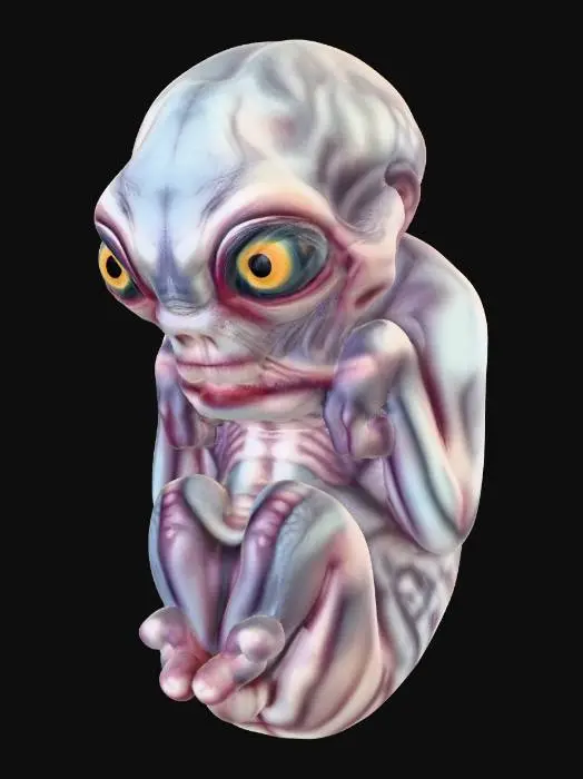 3D model for baby alien
