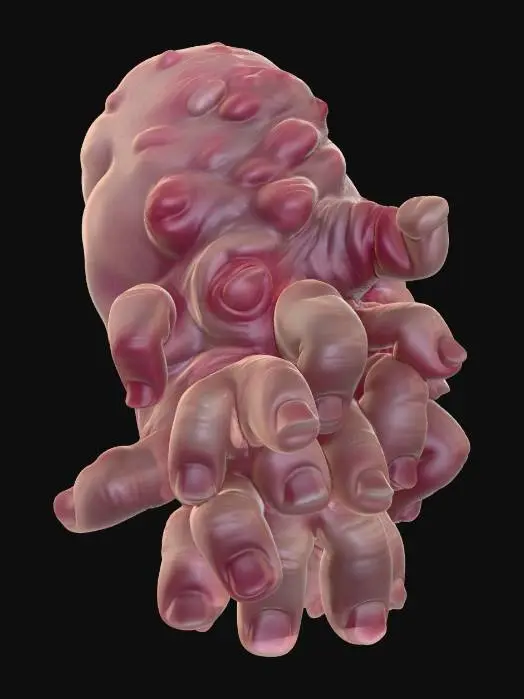 3D model for The Many-Fingered Hand