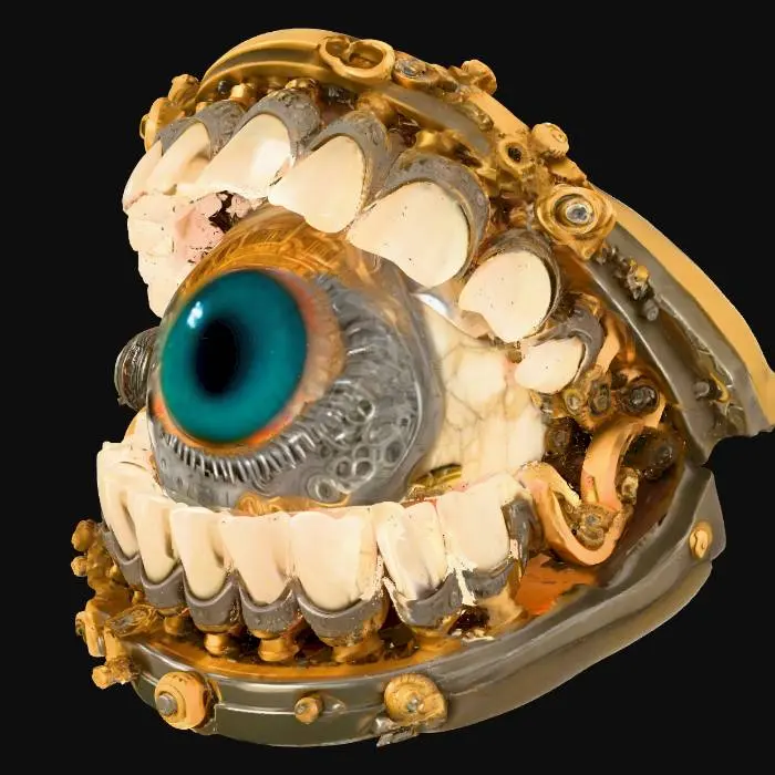 3D model for Teeth and eyes