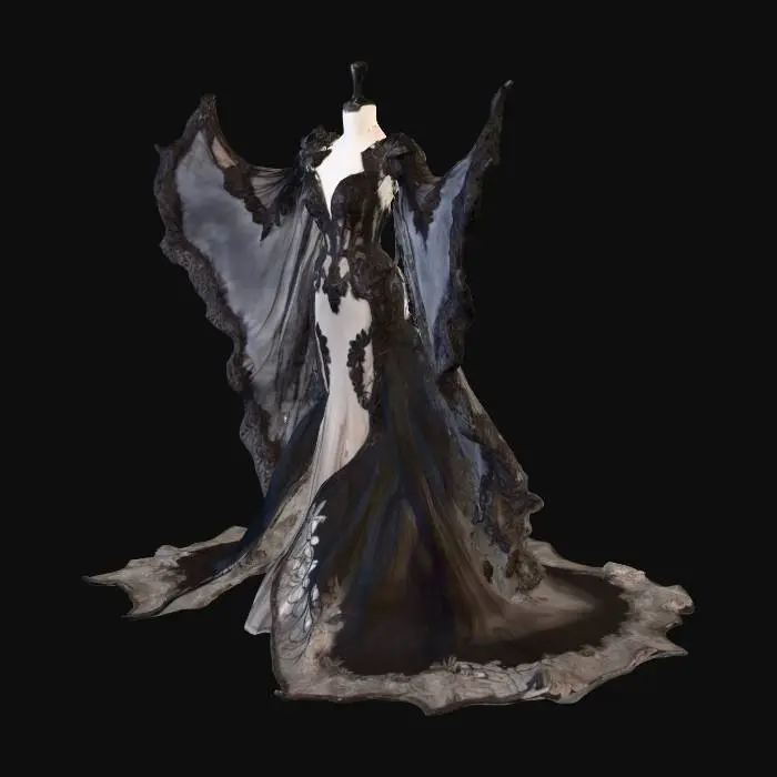 3D model for Villain dress, #villain#