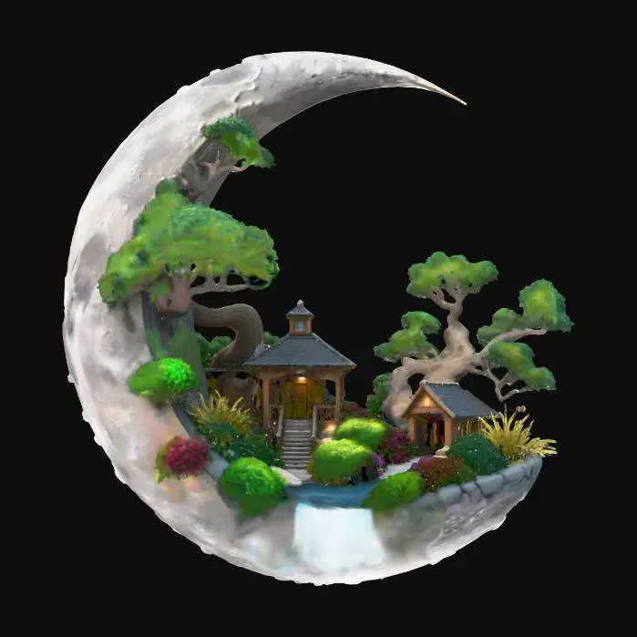 3D model for the moon