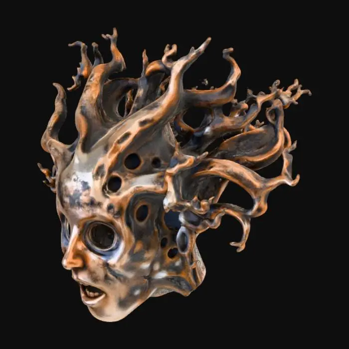 3D model for Wood Head, #Thanksgiving#