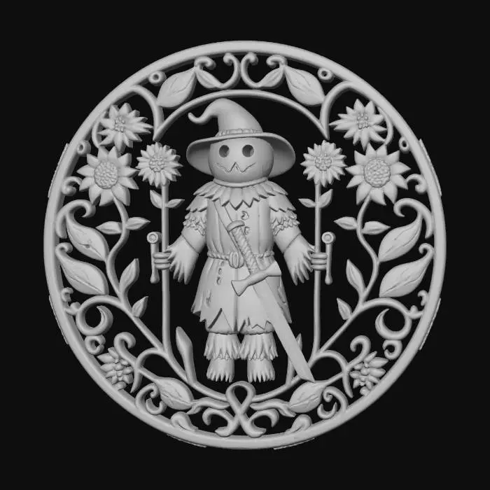 3D model for Scarecrow Emblem, #Thanksgiving#