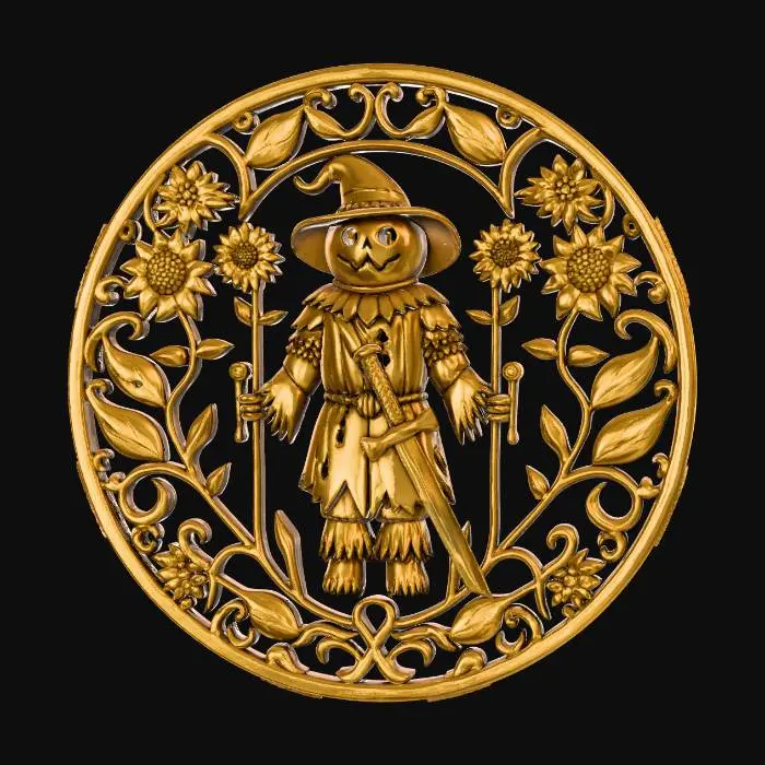 3D model for Scarecrow Emblem, #Thanksgiving#
