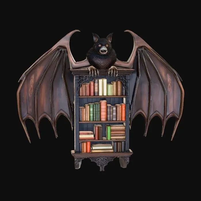 3D model for Batwing Bookshelf, #Thanksgiving#