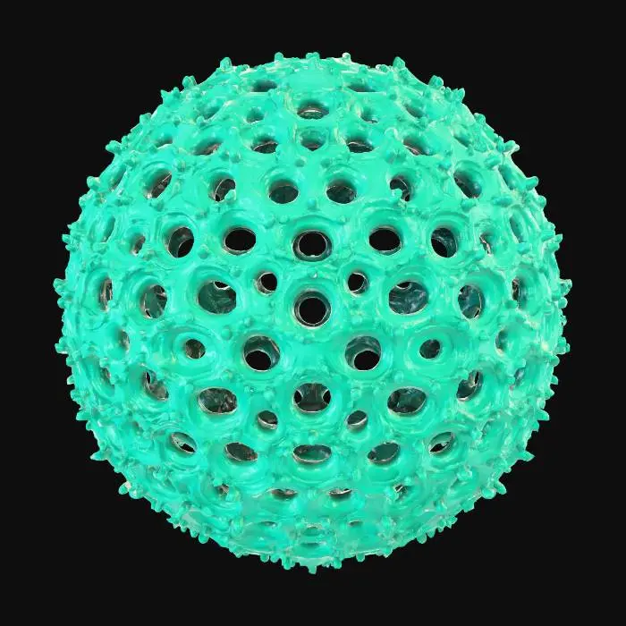 3D model for Spherical Pattern Formation