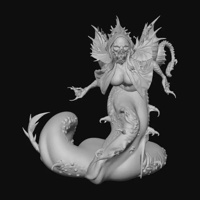 3D model for Hooded Serpent Wraith