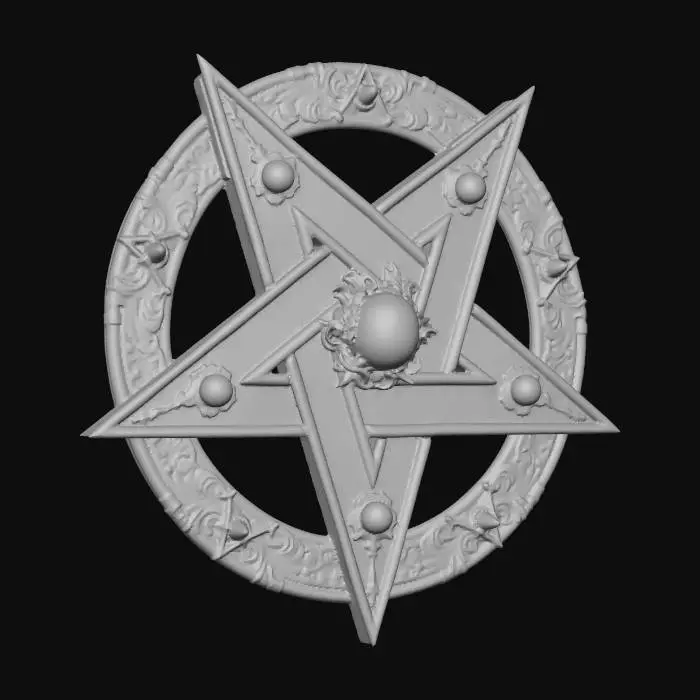 3D model for A pentagram