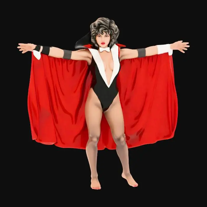 3D model for Crimson Cape Sorceress