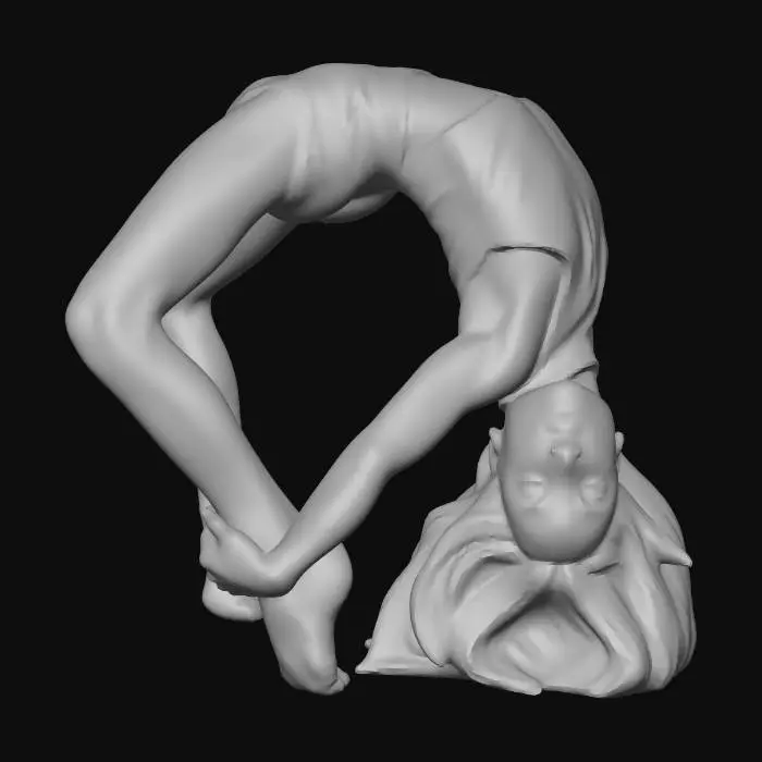 3D model for Contortion in a Bridge Pose