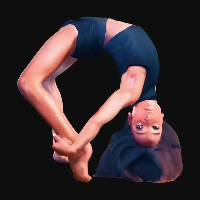 3D model for Contortion in a Bridge Pose