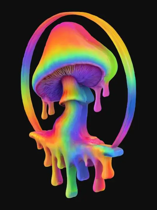 3D model for Psychedelic Drip, #emblem#