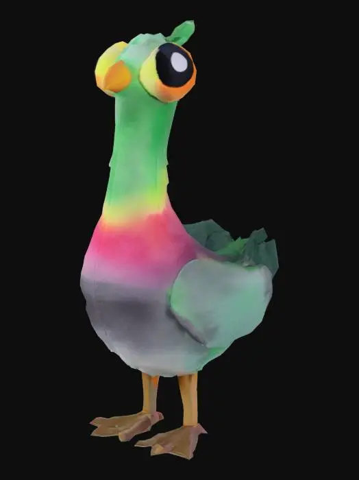 3D model for Colorful Pigeon