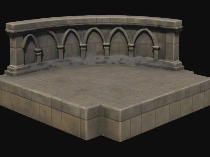 3D model for Ancient Stone Stage