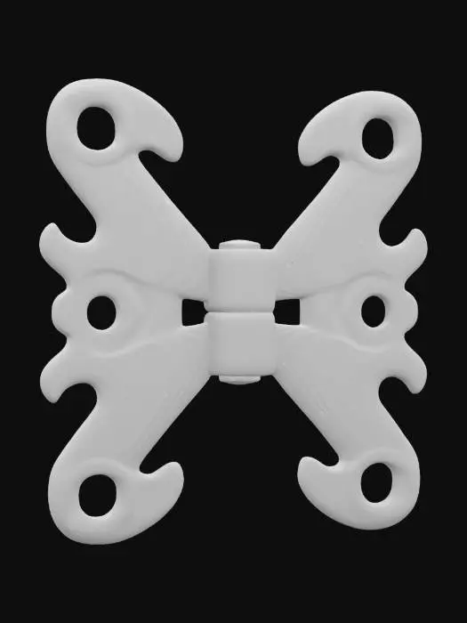 3D model for Decorative Brass Hinge