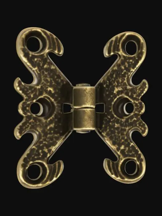 3D model for Decorative Brass Hinge
