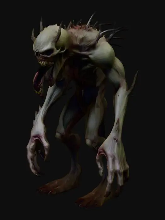 3D model for korkunç bir yaratık yapmanı istiyorum ama gerçekten korkunç olsun