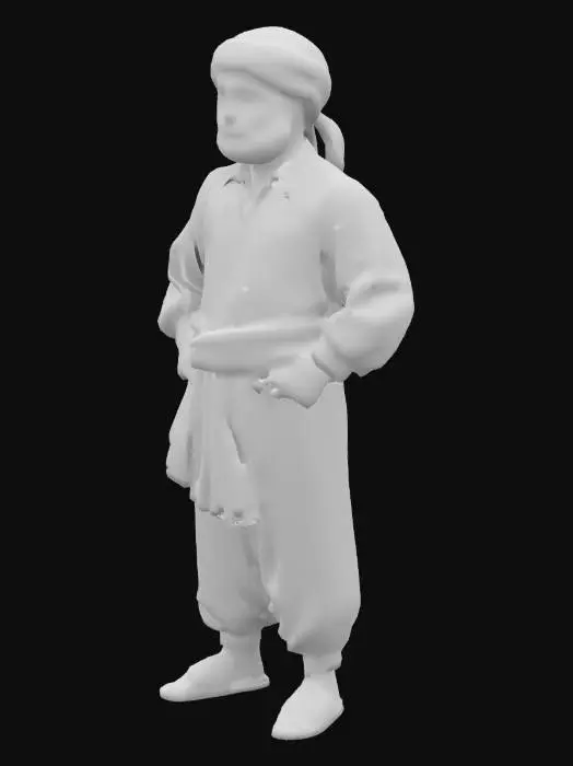 3D model for create a kurdish man character