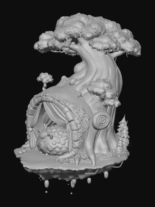 3D model for Floating Fluffy Sanctuary