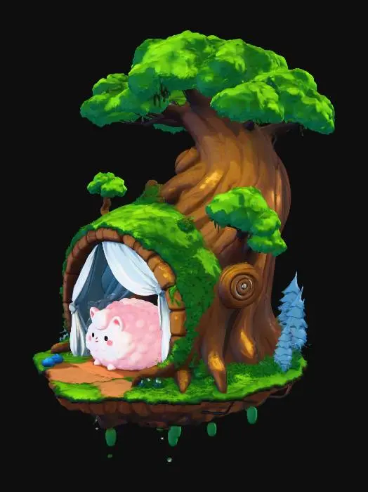3D model for Floating Fluffy Sanctuary