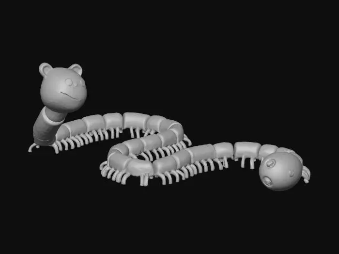 3D model for Colorful Centipede Friends