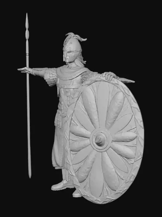 3D model for Roman Antesignanus of the 8th century