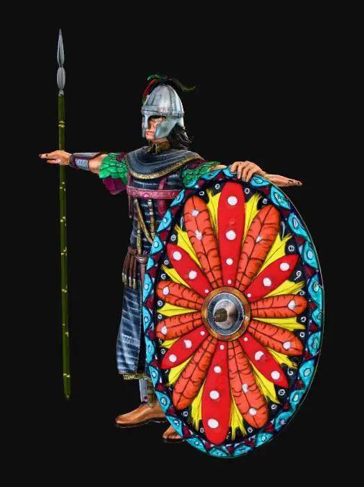 3D model for Roman Antesignanus of the 8th century