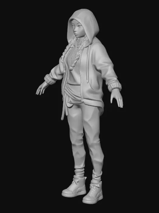 3D model for B-Girl (break dancer)