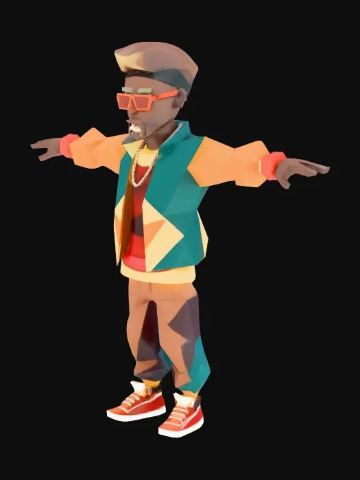 3D model for Dynamic Rhythms Hip Hop Character