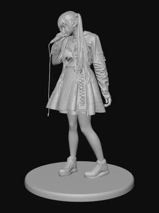 3D model for Melody on the mic
