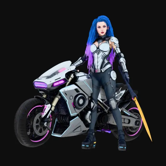 3D model for Neon Guardian