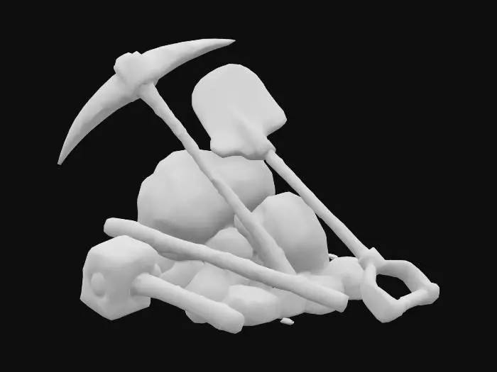 3D model for Mining tools, #SketchTo3D#