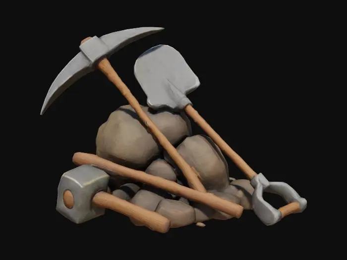 3D model for Mining tools, #SketchTo3D#