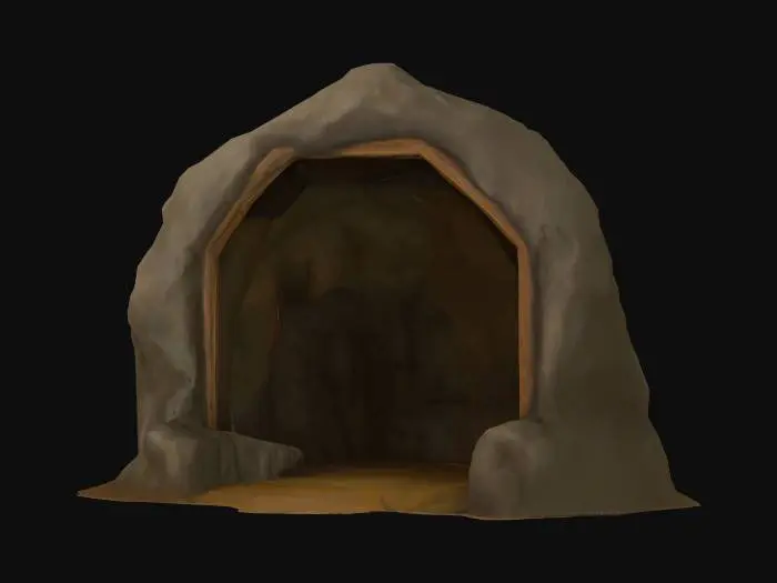3D model for Cave entrance, #SketchTo3D#