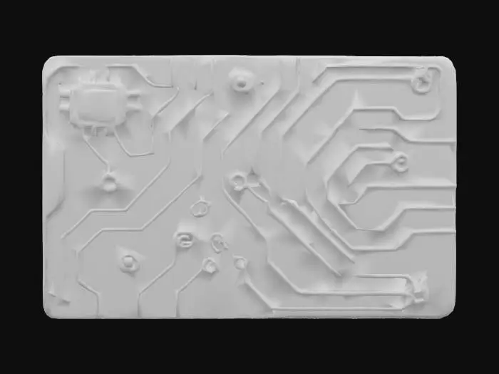 3D model for Blue Key Card, #SketchTo3D#