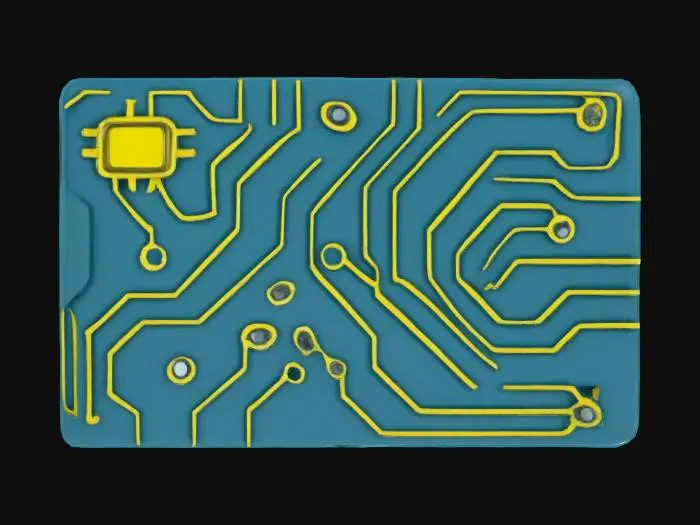 3D model for Blue Key Card, #SketchTo3D#