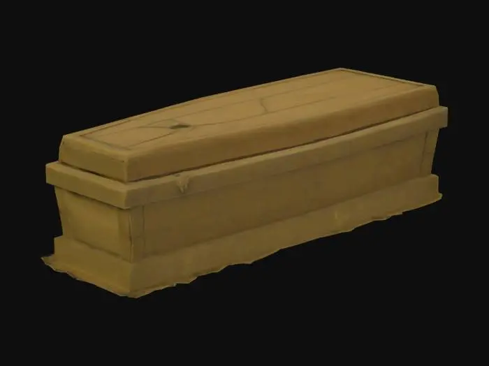 3D model for Coffin, #SketchTo3D#