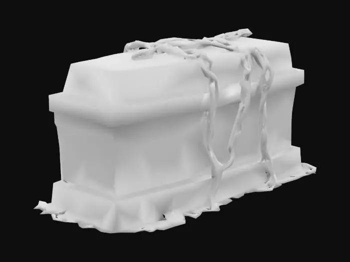 3D model for Chained Coffin, #SketchTo3D#